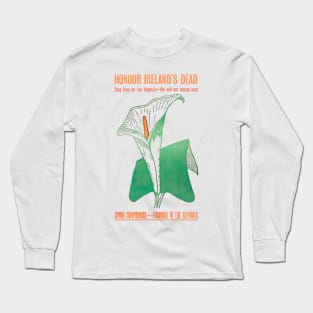 Honour Ireland's Dead Easter Lily Vintage Poster Long Sleeve T-Shirt